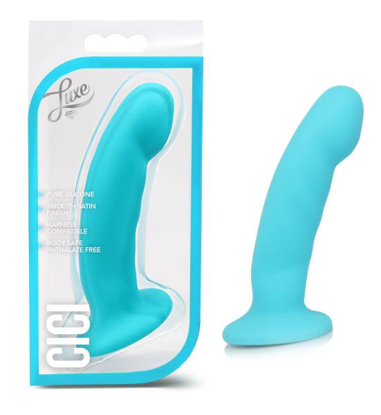 Cici blue pure silicone dildo, additional view