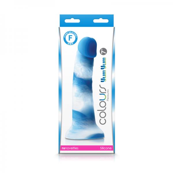 Colours Pleasures Yum Yum 7" Dildo - Blue