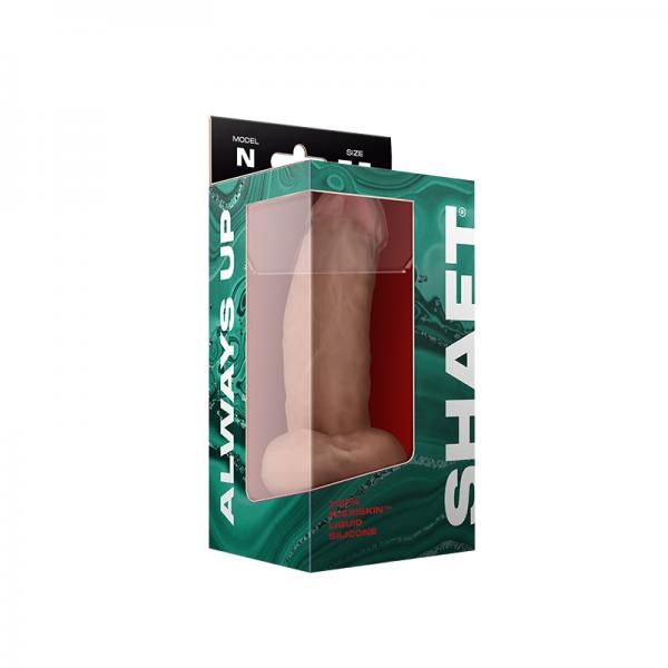 Shaft Model N Liquid Silicone Dong With Balls 7.5 In. Pine