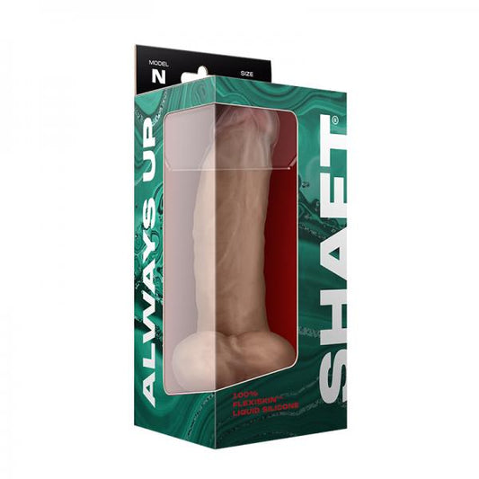 Shaft Model N Liquid Silicone Dong With Balls 9.5 In. Pine