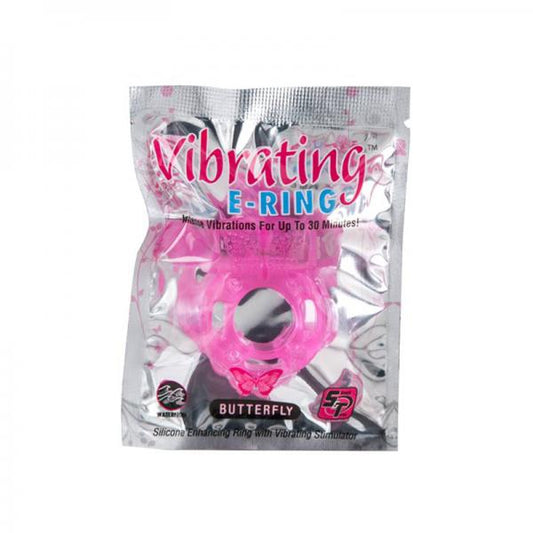 Powerbullet Vibrating Cockring Butterfly Pink