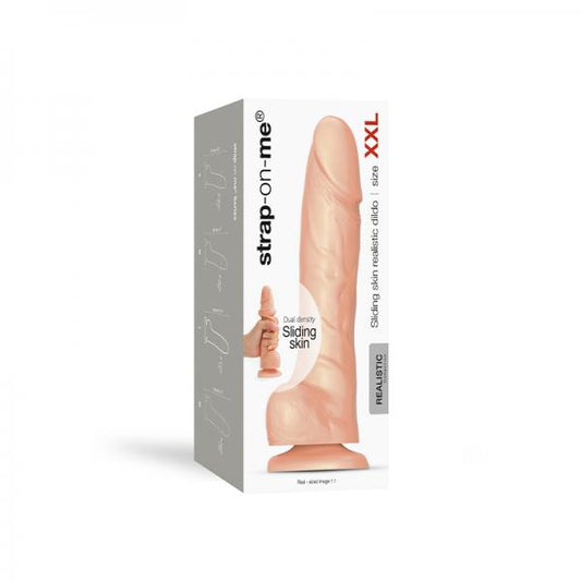 Strap-on-me Sliding Skin Realistic Dildo Xxl Vanilla