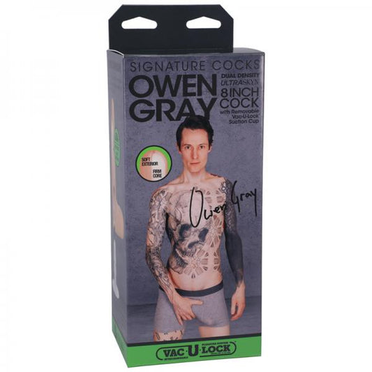 Doc Johnson Signature Cocks Owen Gray 8 inch Ultraskyn dual density porn star dildo