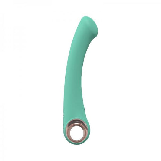 Loveline Luscious 10 Speed G-spot Vibe Silicone Rechargeable Waterproof Green