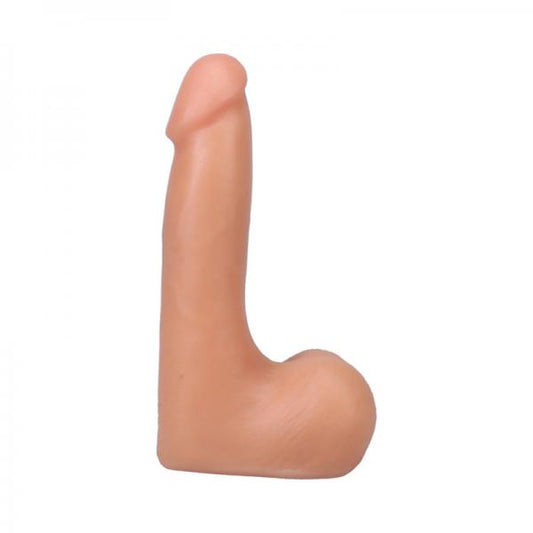 Doc Johnson The Realistic Cock 7 inch vanilla Ultraskyn dildo with balls