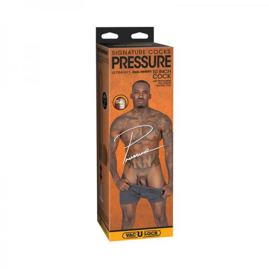 Doc Johnson Signature Cocks Pressure 10 inch Ultraskyn Vac-U-Lock porn star dildo
