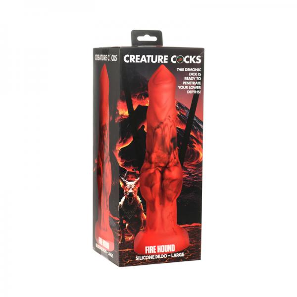 Fire Hound Silicone Dildo - Large