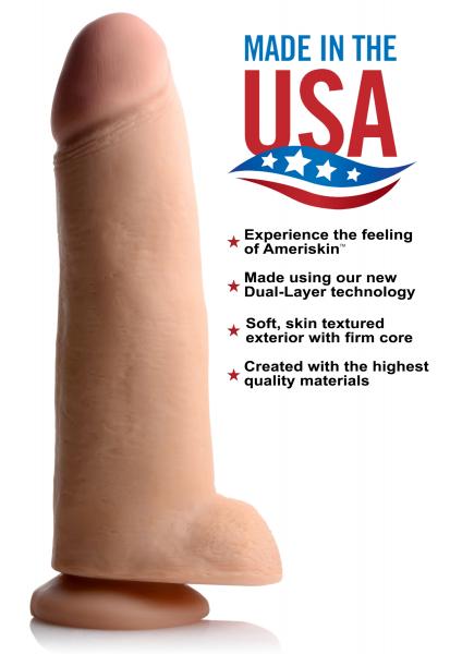 USA Cocks - Huge 12" Ultra Real Dual Layer Suction Cup Dildo
