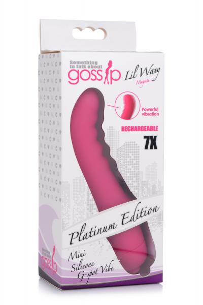 7x Lil Wavy Mini Silicone G-spot Vibe - Magenta