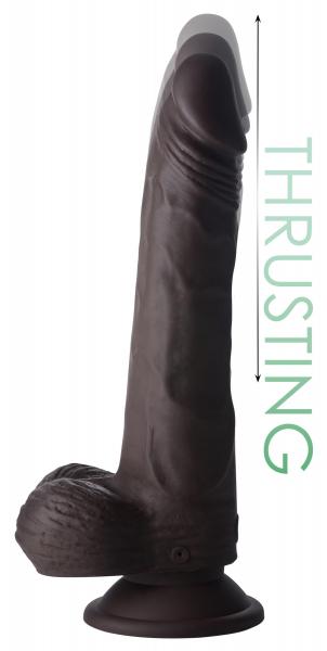 Easy Riders Thrusting And Vibrating 8 Inch Dildo - Dark