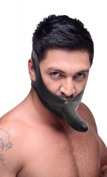 Face Fuk Strap On Mouth Gag - chin dildo