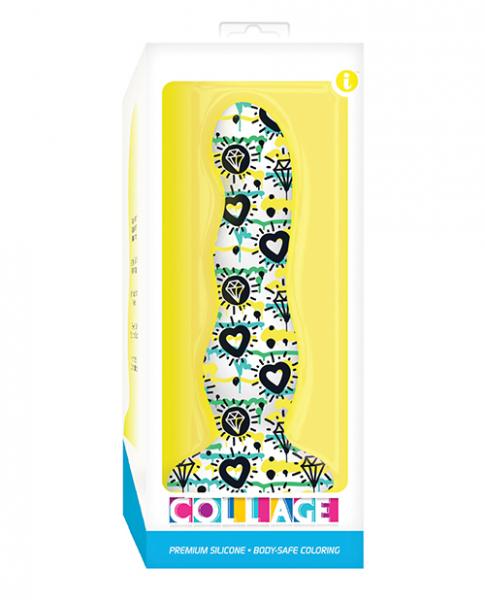 Collage Diamonds & Hearts Dildo