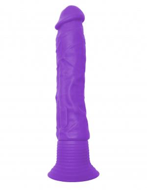 Neon Luv Touch Wall Banger Purple Vibrating Dildo