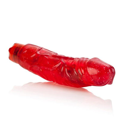 Love Vibes Big Boy Lover Vibrating 8.25" Dildo - Red - end view