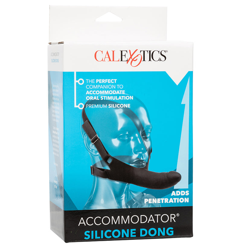 Accommodator Silicone Chin Dildo - Black