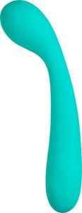 Cloud 9 G-Spot Slim 7 inches Dual Motors Teal Green Vibrator